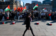 إدانة لرفع صليب معقوف في تجمع داعم للفلسطينيين أمام البرلمان