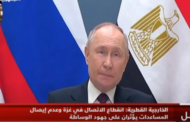 بوتين: مصر شريك استراتيجي لروسيا والعلاقات مبنية على المساواة والاحترام المتبادل