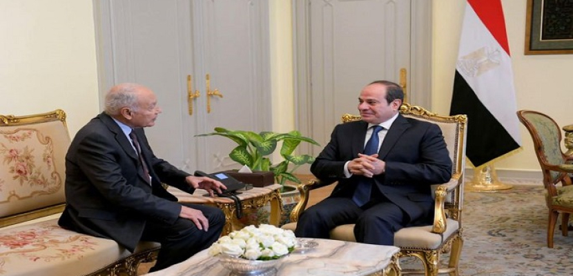 السيسي يؤكد استمرار دعم مصر للجامعة العربية في مواجهة ما تتعرض له المنطقة من تحديات