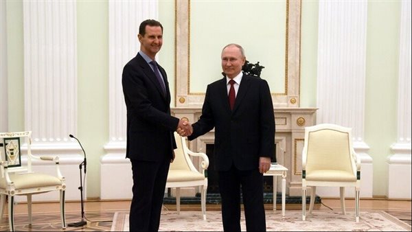 الأسد يهنئ بوتين بإعادة انتخابه رئيسًا لروسيا