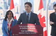 ترودو يعلن إطلاق مشروع قطار فائق السرعة بين كيبيك وتورونتو