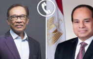 الرئيس السيسى يتلقى اتصالًا هاتفيًا من رئيس وزراء ماليزيا ويؤكدان قوة العلاقات بين البلدين