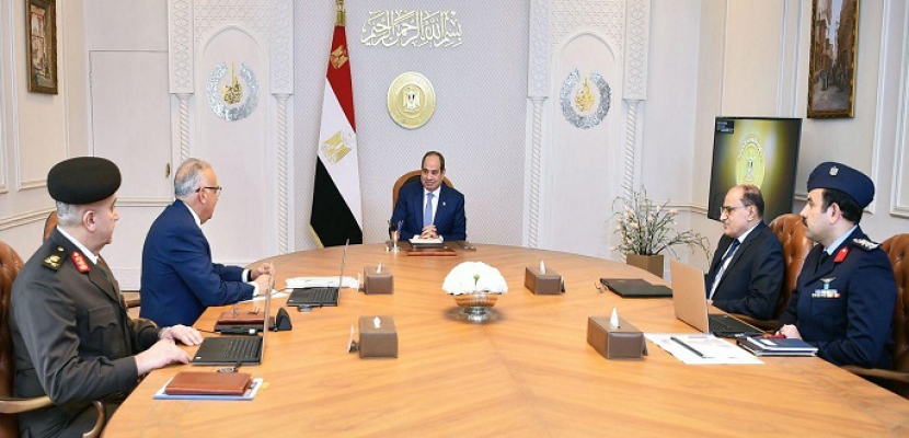 الرئيس السيسى يشدد على الاستمرار فى تنفيذ المشروع القومى لضبط النيل وإزالة التعديات على مجراه