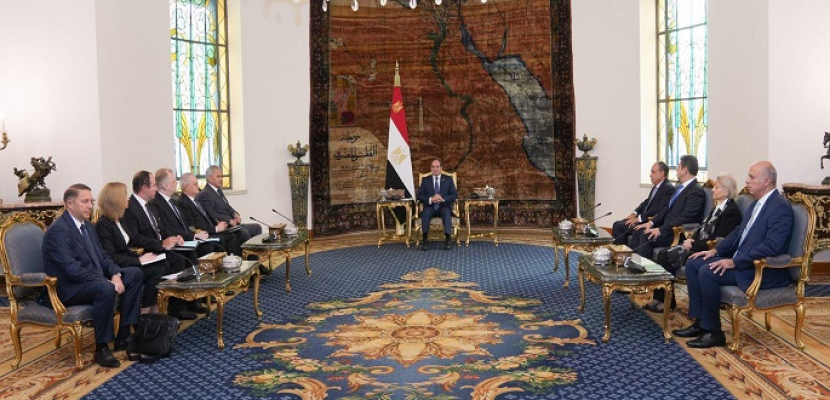 الرئيس السيسى يعرب عن تقدير مصر لعلاقتها الوثيقة مع روسيا وما تشهده من تطور