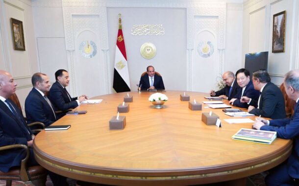 الرئيس السيسى يبحث مع رئيس GCL الصينية التعاون فى مجال الطاقة المتجددة وإمكانية توطينها بمصر