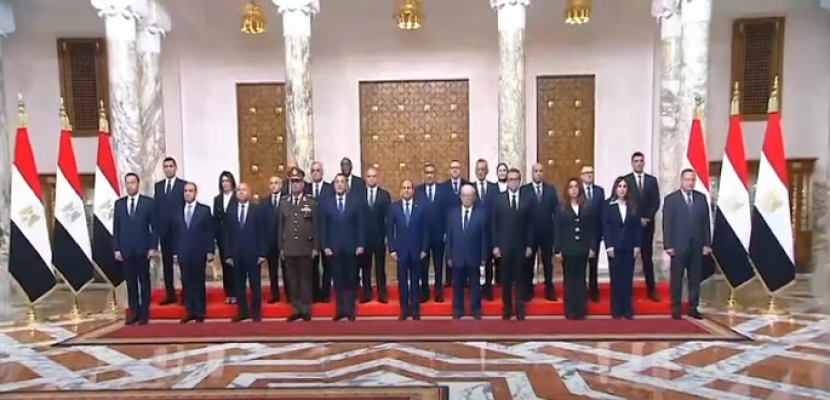 الرئيس السيسى يشهد مراسم أداء نائب رئيس الوزراء والوزراء ونواب الوزراء الجدد اليمين الدستورية