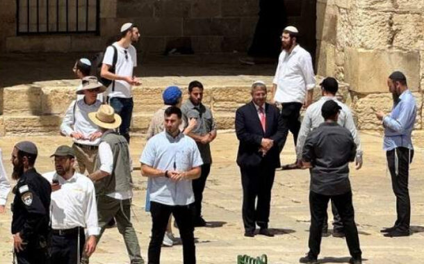 بن غفير يقتحم محيط المسجد الأقصى فى الجمعة الأولى من رمضان