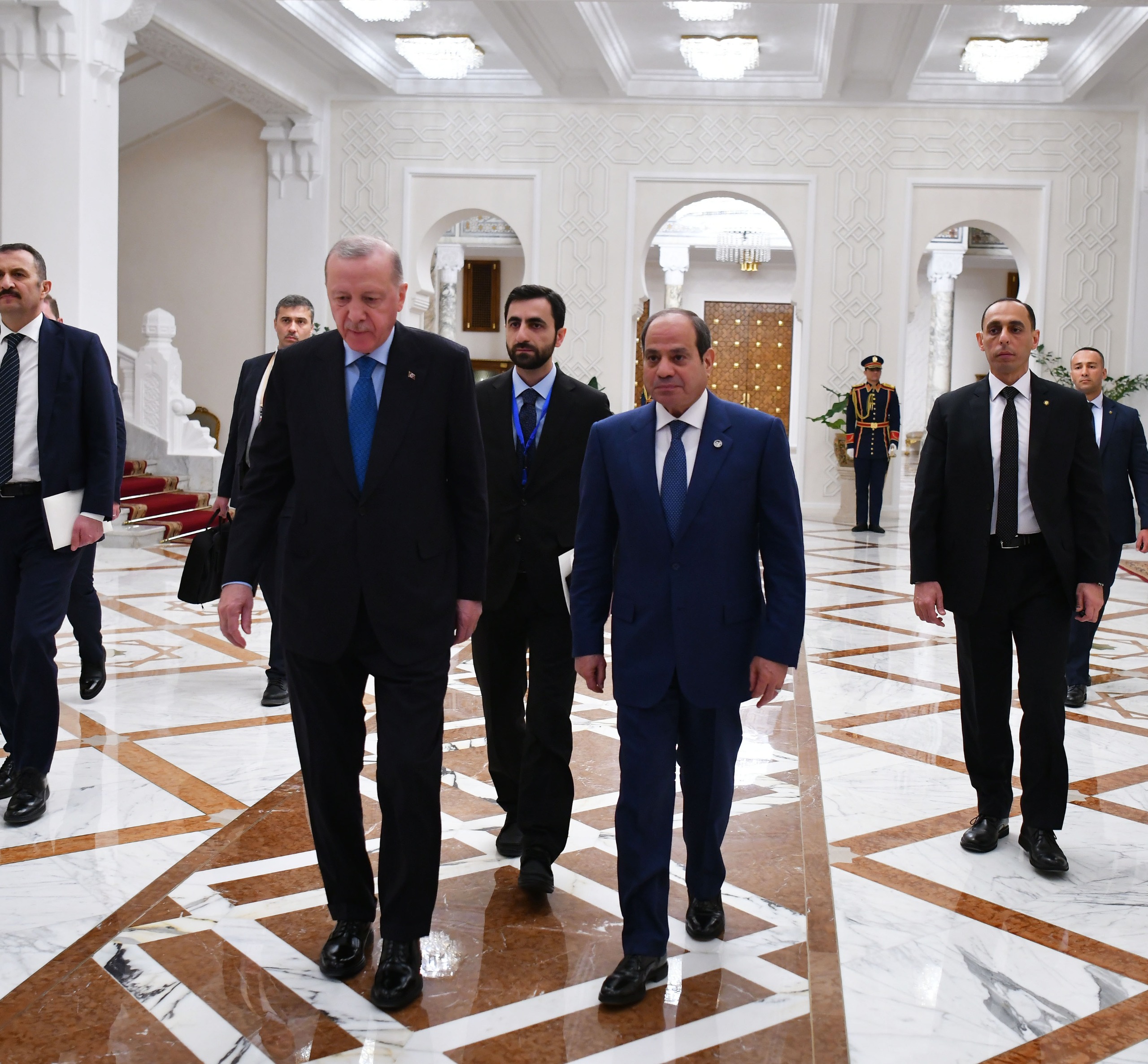 في ختام الجلسة لمنتدى الأعمال المصري-التركي في القاهرة