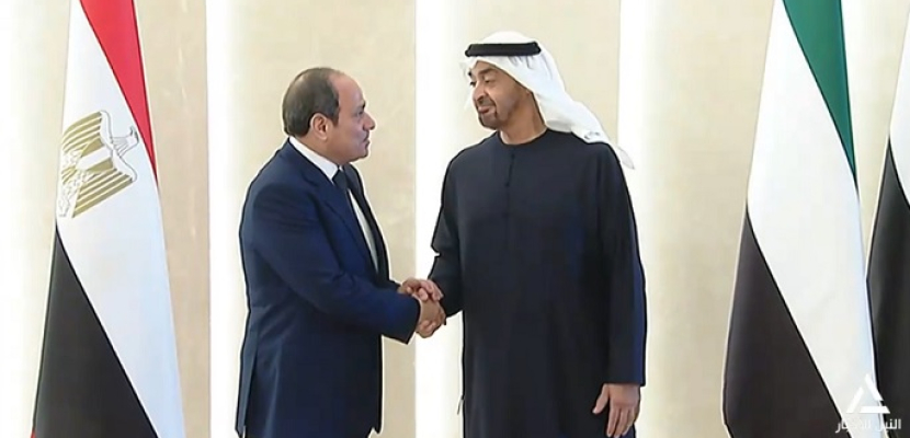 الرئيس السيسى ونظيره الإماراتى: أى تصعيد فى المنطقة سيترتب عليه تداعيات ستطال الجميع