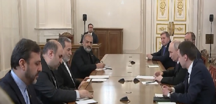 بوتين لعراقجى: روسيا ستفعل كل ما يلزم لمصلحة إيران ودول المنطقة لضمان السلام بالشرق الأوسط