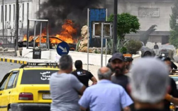 مقتل جندى سورى فى انفجار سيارة مفخخة فى دمشق