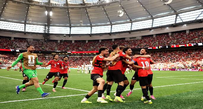 فيفا يحتفل بالفوز الأول للمنتخب المصرى فى كأس العالم