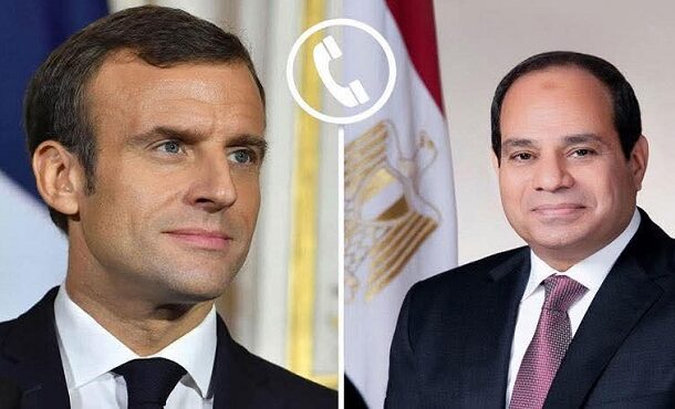 الرئيس السيسى يجدد التأكيد لماكرون على اعتزاز مصر بالشراكة الاستراتيجية الشاملة القائمة مع فرنسا
