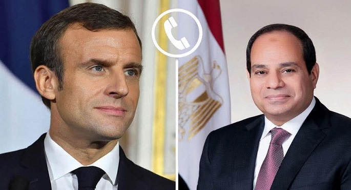 الرئيس السيسى يجدد التأكيد لماكرون على اعتزاز مصر بالشراكة الاستراتيجية الشاملة القائمة مع فرنسا