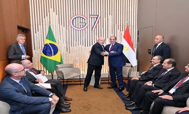 الرئيس السيسى يعرب عن الاعتزاز الكبير بالعلاقات التاريخية بين مصر والبرازيل