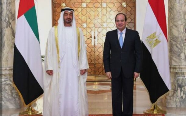 السيسى ومحمد بن زايد يرحبان باتفاق وقف الحرب مع إيران وإعادة فتح مضيق هرمز