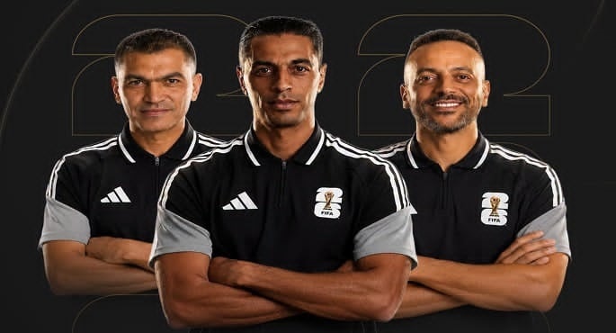 طاقم تحكيم مصرى بقيادة أمين عمر وأبو الرجال وطه لإدارة مباراة الأرجنتين والنمسا بكأس العالم
