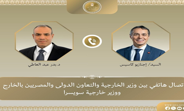 وزير الخارجية ونظيره السويسرى يبحثان هاتفياً العلاقات الثنائية والتطورات الإقليمية
