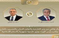 وزير الخارجية يبحث هاتفيا مع نظيره الباكستاني التطورات الإقليمية