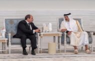 الرئيس السيسى يلتقى الشيخ تميم بن حمد آل ثانى لتقديم واجب العزاء