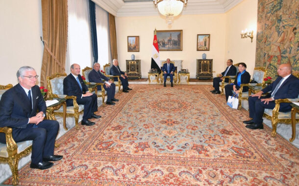 استقبل الرئيس السيسي السيد تاياني لبحث تطورات القضايا الاقليمية الدولية