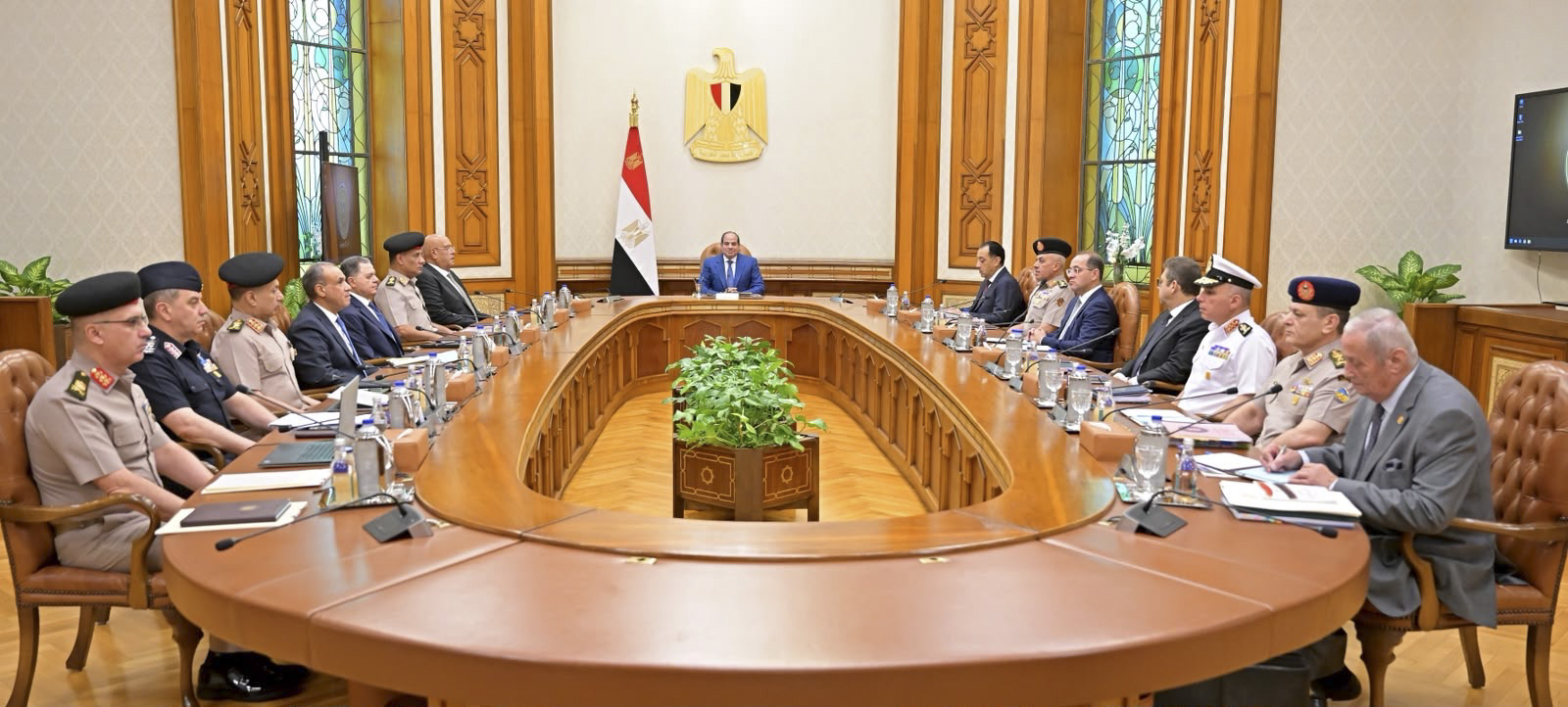 السيسي يترأس اجتماع مجلس الدفاع الوطني بقصر الاتحادية